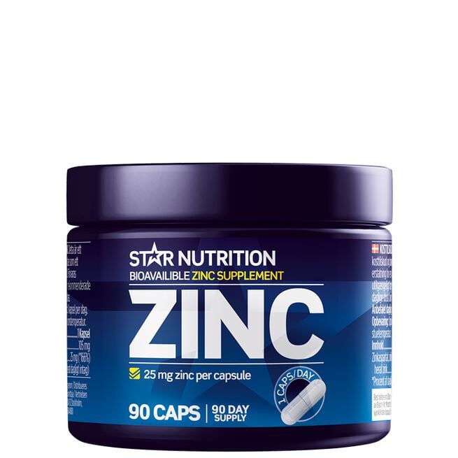 Zinc, 25 mg, 90 kapsler - Kosttilskudd