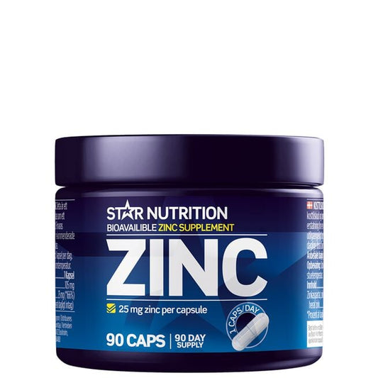 Zinc, 25 mg, 90 kapsler - Kosttilskudd