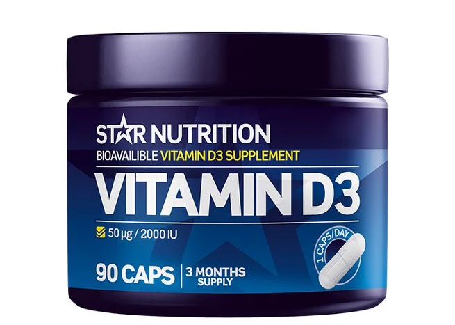 Vitamin D3, 90 kapsler